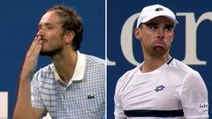 Lo califican como “los 5’ más locos de la historia del US Open”: bochorno de Medvedev tras invadir la pista un fotógrafo