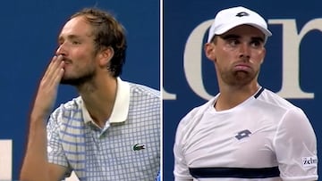 Lo califican como “los 5’ más locos de la historia del US Open”: bochorno de Medvedev tras invadir la pista un fotógrafo