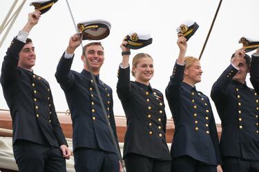 La Princesa de Asturias, Leonor de Borbón parte en el Juan Sebastián Elcano. 