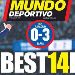 La exhibición del Barça en Madrid, en todas las portadas