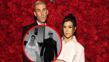 Kourtney Kardashian y Travis Barker se han casado oficialmente en Santa Bárbara. La pareja compartió algunas imágenes del momento en Instagram.