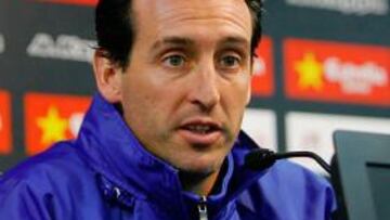 Unay Emery en rueda de prensa.