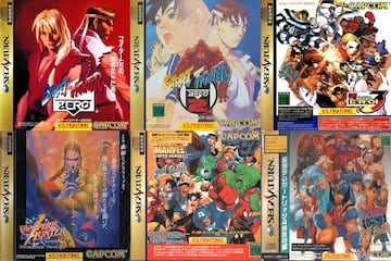 sega saturn juegos lucha capcom japon arcade recreativas marvel street fighter