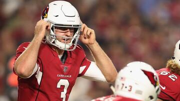 GLENDALE, AZ - AUGUST 11: Quarterback Josh Rosen #3 of the Arizona Cardinals calls a play during the preseason NFL game against the Los Angeles Chargers at University of Phoenix Stadium on August 11, 2018 in Glendale, Arizona.   Christian Petersen/Getty Images/AFP
 == FOR NEWSPAPERS, INTERNET, TELCOS &amp; TELEVISION USE ONLY ==