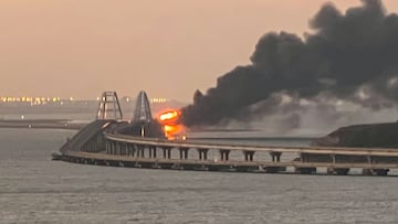 Así es el puente de Crimea que Ucrania habría atacado