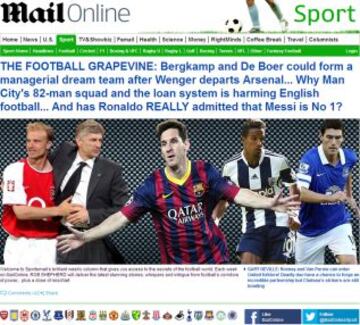 Portadas de la prensa extranjera