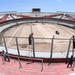 Avanzan las obras en el Estadio Monumental
