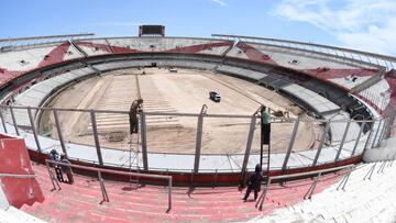 Avanzan las obras en el Estadio Monumental