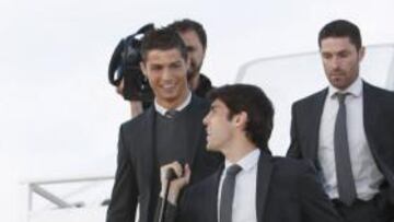 <b>AMIGOS. </b>Kaká y Cristiano aterrizaron en el Madrid en 2009 y mantienen una buena amistad.
