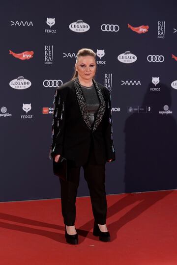 La actriz Bianca Kovacs posa en la alfombra roja de la XI edición de los Premios Feroz.