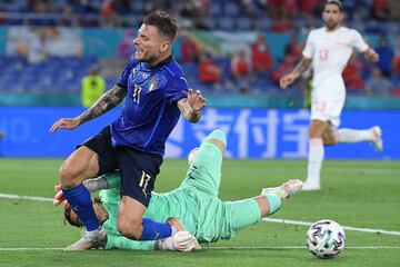 Ciro Immobile y Yann Sommer.