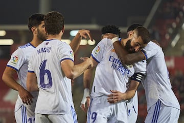 0-3. Karim Benzema celebra el tercer gol.