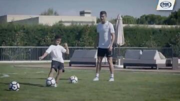 Cristiano Jr. entrena con su padre: heredó la misma calidad