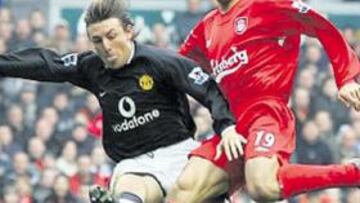 <b>GRAN AUSENTE. </b>Morientes jugó el año pasado el Liverpool-United, pero ahora está lesionado.