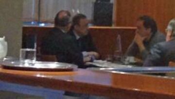 Florentino y Aperribay, durante su reuni&oacute;n en el hotel Eurobuilding.