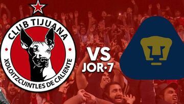 Cómo y dónde ver Xolos de Tijuana vs Pumas UNAM: horarios y TV