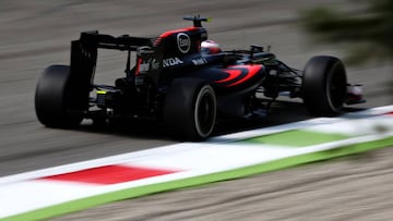 Jenson Button durante el GP Italia 2016.