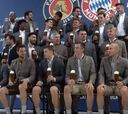 Con cerveza: el festejo de James y Bayern por cumpleaños de Müller