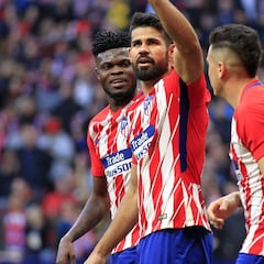 El Atlético sin Costa hacía 1,36 goles por partido; con él, 2,2