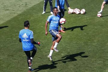 Vinicius in today's training session