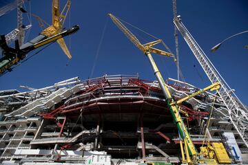 Así avanzan las obras del Santiago Bernabéu