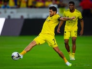 Henry Martin of America during the match between America and Minnesota United FC as part of Phase One of the Leagues Cup 2025 at Shell Energy Stadium on August 02, 2024 in Houston, Texas, United States.