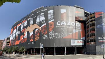 Fachada de Mestalla.