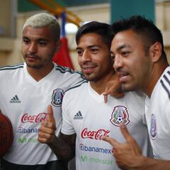 Selección Mexicana se relaja con un juego de basquetbol