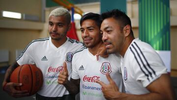 Selecci&oacute;n Mexicana se relaja con un juego de basquetbol