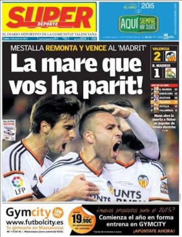 Portadas de la prensa deportiva