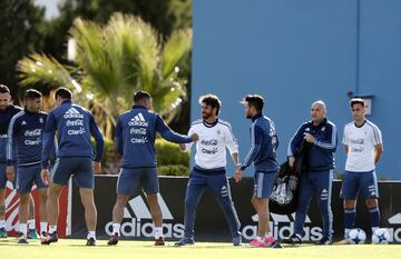 Buenos Aires 02 Octubre 2017
Eliminatorias Rusia 2018
Entrenamiento de la SelecciÃ³n Argentina previo al partido contra Peru, en el Predio Julio H Grondona.

Foto Ortiz Gustavo 