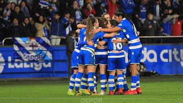 Jugadoras del Deportivo.