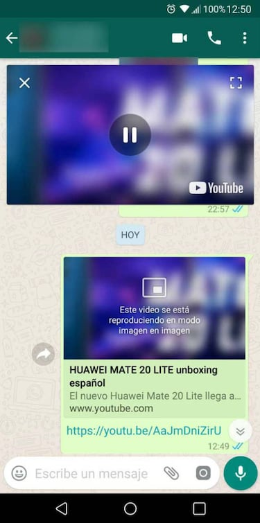 Cómo ver vídeos de YouTube, Instagram y Facebook sin salir de un chat de WhatsApp