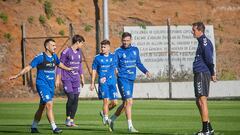 Ramis, durante un entrenamiento del Tenerife esta semana.