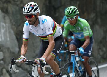  Alejandro Valverde y Nairo Quintana.