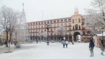 Una gran nevada cae sobre Toledo, en Castilla-La Mancha (Espa&ntilde;a) a 7 de enero de 2021. Castilla-La Mancha tiene activado el Plan Espec&iacute;fico ante el Riesgo por Fen&oacute;menos Meteorol&oacute;gicos Adversos (Meteocam) desde las 18.00 horas d