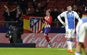 1-0. Griezmann  celebró el primer gol.