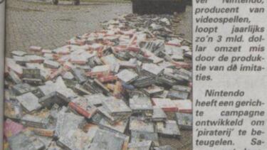 Nintendo usaba una apisonadora para combatir la piratería