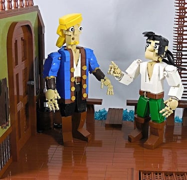 Monkey Island 2 recreado con piezas de LEGO