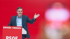 El secretario general del PSOE y presidente del Gobierno, Pedro Sánchez, interviene durante un acto del PSOE, en IFEMA Madrid, a 25 de noviembre de 2023, en Madrid (España). El PSOE ha celebrado un acto para reivindicar el papel que las Casas del Pueblo necesitan y agradecer a la militancia su compromiso. Además, este evento celebra el nuevo Gobierno de coalición progresista a cargo de Pedro Sánchez tras la investidura y la conformación del nuevo Consejo de Ministros.
26 NOVIEMBRE 2023;ACTO;FIESTA;CELEBRACIÓN;INVESTIDURA
Jesús Hellín   / Europa Press
26/11/2023