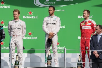 El GP de México 2016 tuvo como ganador a Lewis Hamilton. Sin embargo, Nico Rosberg llegó en segundo lugar, resultado suficiente para poder coronarse como el campeón de la temporada de F1. El primero en su carrera. 