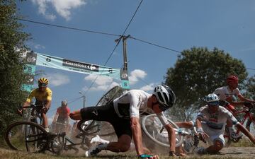 Caída de Chris Froome
