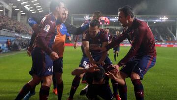 El Eibar, tras el gol de Jordán al Valencia