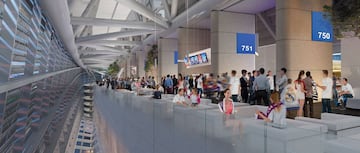 Vista de cómo quedaría el interior del estadio Santiago Bernabéu tras las obras de remodelación.