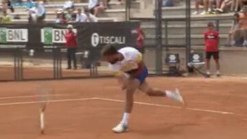 Italian Open: Paire loses temper, smashes raquet in Mahut clash