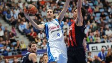 Sergi Vidal en una acción durante su etapa en el Lagun Aro de San Sebastián.