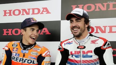 Alonso se inspira en Márquez: “No hay persona que consiga lo que ha hecho Marc”