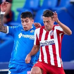 Santiago Arias, el mejor del Atlético en la victoria ante Getafe