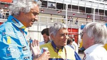 <b>AMISTAD. </b>Briatore y Ecclestone discrepan, pero se llevan bien.