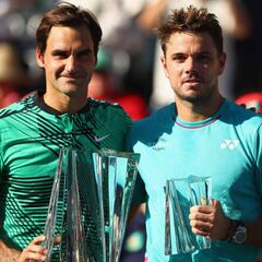 Wawrinka llamó "estúpido" a Federer en la entrega de trofeos